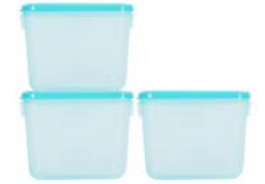 Polka Container (23 X 3) (1200 ml) (Turquoise)